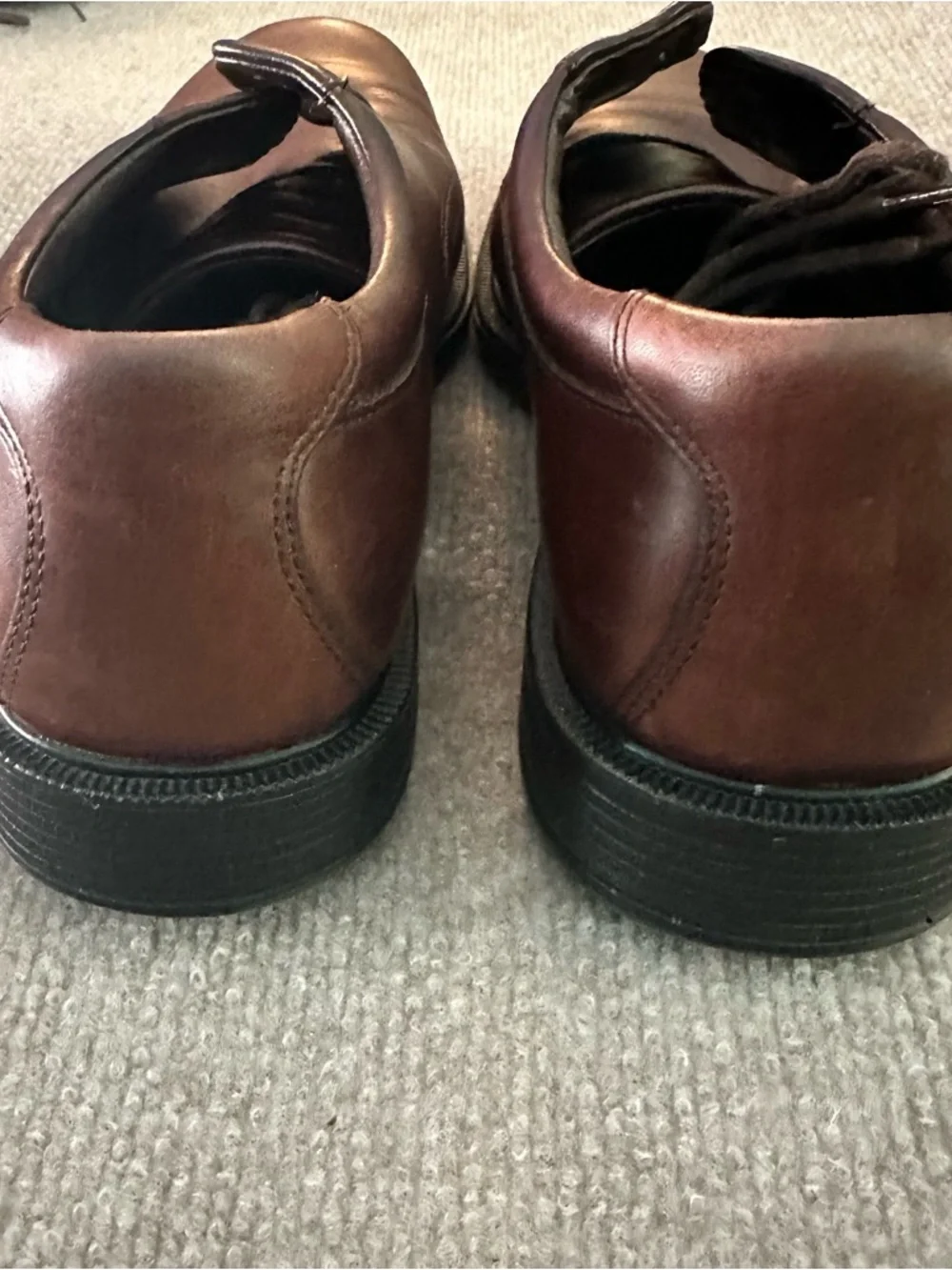 Men's Brown Leather Lace-Up Dress Shoes